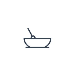 porridge icon vector illustration for website and graphic design