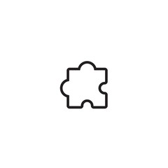 puzzle icon vector illustration for website and graphic design