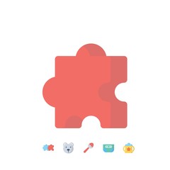 puzzle icon vector illustration for website and graphic design