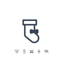 baby socks icon vector illustration for website and graphic design