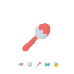 baby spoon icon vector illustration for website and graphic design