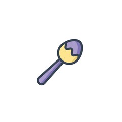 baby spoon icon vector illustration for website and graphic design