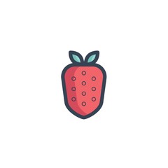 strawberry icon vector illustration for website and graphic design