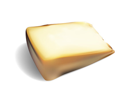カプリーノチーズ　シェーブルチーズ　山羊のチーズ　影と本体は分離でき、どんな背景に配置しても良く映える