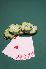 Casino Black Jack table