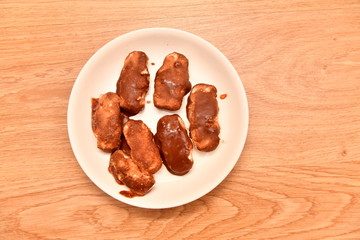 ice cream, syrniki, chocolate tworg, chocolate ice cream, chocolate, plate, food,