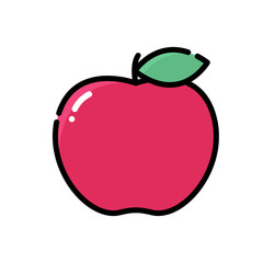 Apple icon, logo vector, flat design