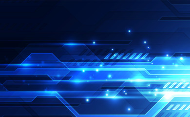 Abstract futuristic digital technology background. Illustration Vector