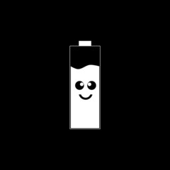 ILLUSTRATION VECTOR GRAPHIC OF CUTE BATTERY