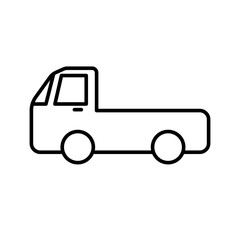 Fototapeta premium Car icon set vector line