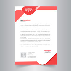 Corporate style Abstract letter head templates for your project design.