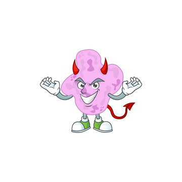 A picture of devil tetracoccus cartoon character design