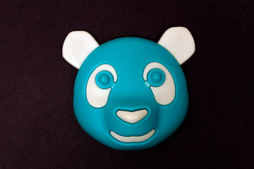 Refrigerator magnetic accessories for home interior decorative appliances in white isolated background. Beautiful cute colorful home magnetic interiors refrigerator decoration toys.