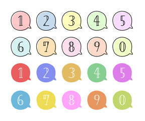 手描きの数字のセット イラスト おしゃれ かわいい 1 Wall Mural Yugoro 手描きの数字のセット イラスト おしゃれ かわいい 1 Wall Mural Yugoro