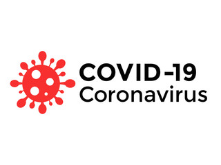 Covid-19 coronavirus logo design vector icon