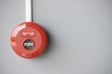 Fire extinguishers and emergency buttons
