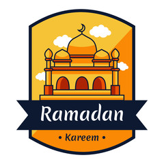 emblem badge for islamic holy holiday Ramadan kareem