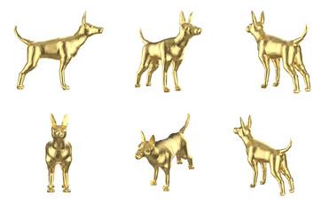 Set of polygonal dogs