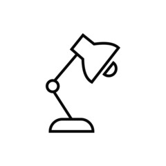 vector illustration of a table lamp