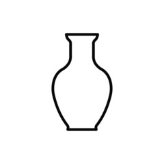 vector illustration of vase icon
