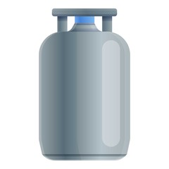 Butane gas cylinder icon. Cartoon of butane gas cylinder vector icon for web design isolated on white background