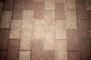 タイルの地面・石畳・足元