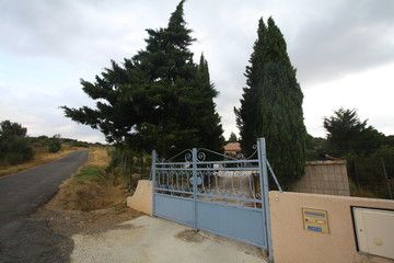 gate to the country side house