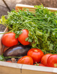 Gemüsestand auf dem Markt in Gordes