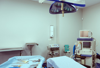 Clinic office is ready for surgical procedures