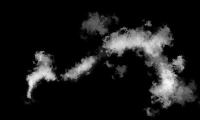 White smoke and fog smoke effect