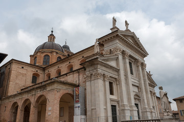Fototapeta na wymiar Church Urbino Italy panorama