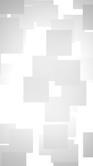 White abstract background. Misty backdrop with grey squares. 3D illustration