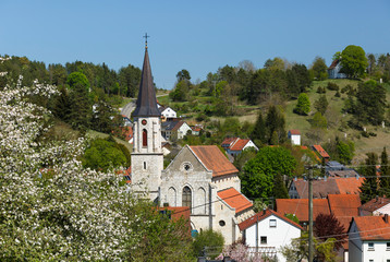 Fototapeta na wymiar St. Mauritius Kirche in Neufra Hohenzollern