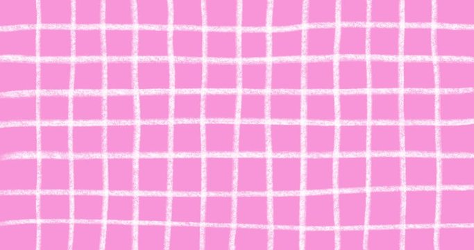 Cute pattern abstract background motion loop with white and pink, Hand drawn in a cute doodle style for use in work of happiness and lovers on special days.