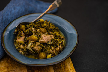 Chakapuli is a Georgian stew