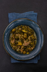 Chakapuli is a Georgian stew