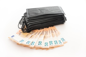 Covid-19 masks and money