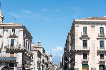 Catania cityscape Sicilia Italy