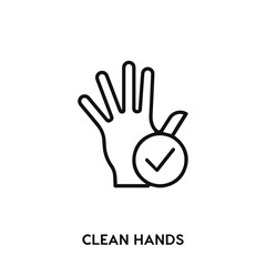 clean hands icon vector. clean hands icon vector symbol illustration. Modern simple vector icon for your design. clean hands icon vector	