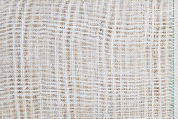 White linen fabric texture or background.
