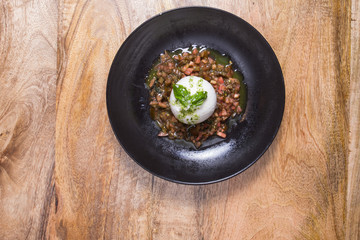 Burrata with salad