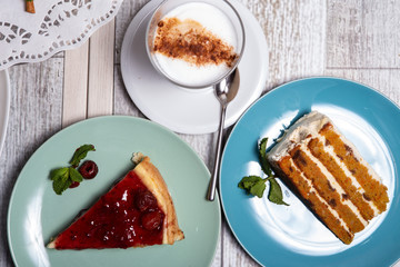 Set of cakes