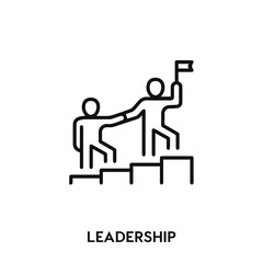 leadership icon vector. leadership icon vector symbol illustration. Modern simple vector icon for your design. team icon vector	