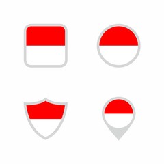 Flag of Indonesia Icon : Suitable for Country Theme, Infographics and Other Graphic Related Assets.