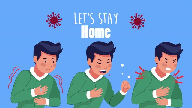 stay at home campaign with men sick