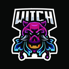 awesome esport mascot logo for gamer or team