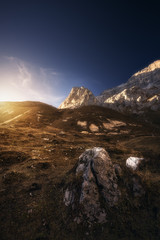 Sunset over Partnun