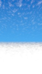 Obraz premium Blue sky background with white clouds. Cumulus white clouds in the clear blue sky in the morning. 3D illustration