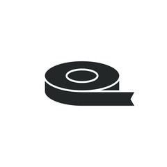 Tape icon with fill color style design