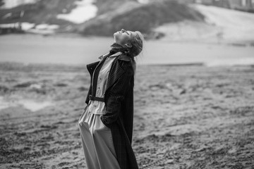young woman in the park